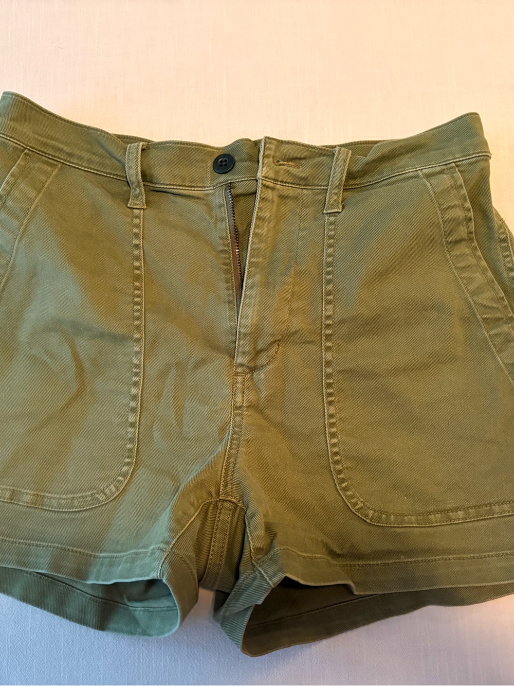 Madewell Olive Utility Pocket Shorts